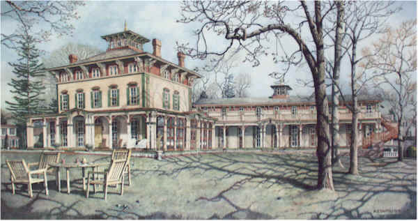 The Southern Mansion Santoleri limited Edition Print from Watercolor Painting